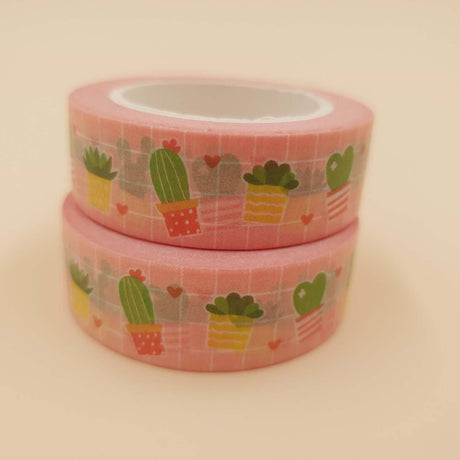 Banda Washi - Roz Pal Model Cactus Paperie.ro 
