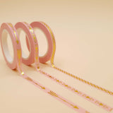 Banda Washi Subtire - Roz Set 3 Buc Paperie.ro 