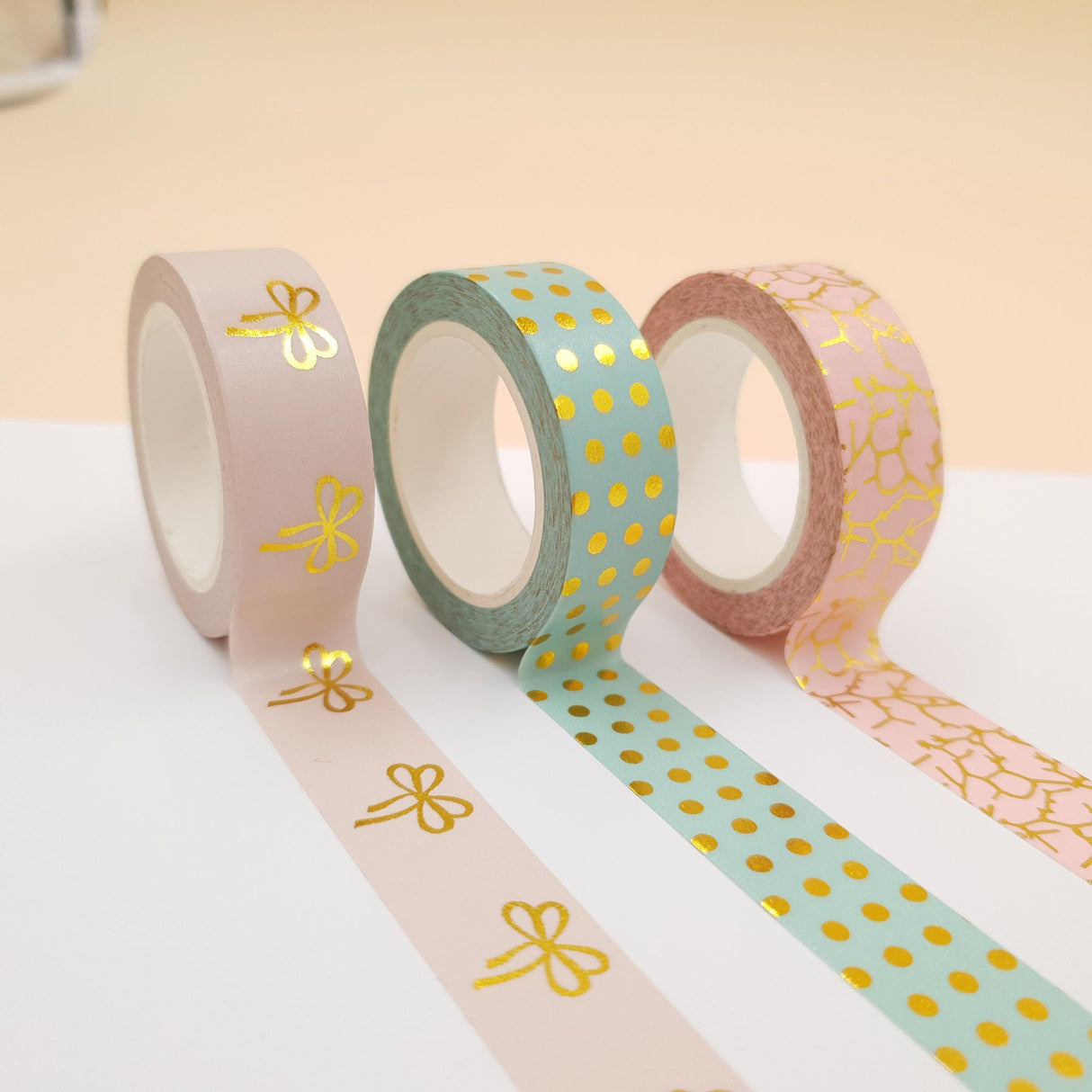 Banda Washi - Set 3 bucati Pastel Banda Washi Paperie.ro 