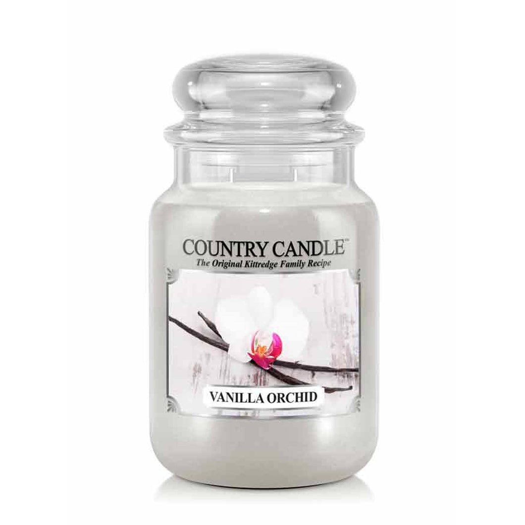 Lumanare parfumata 2 fitile Country Candle ''Orhidee si vanilie' 652 g Lumanare parfumata Kringle Candle 