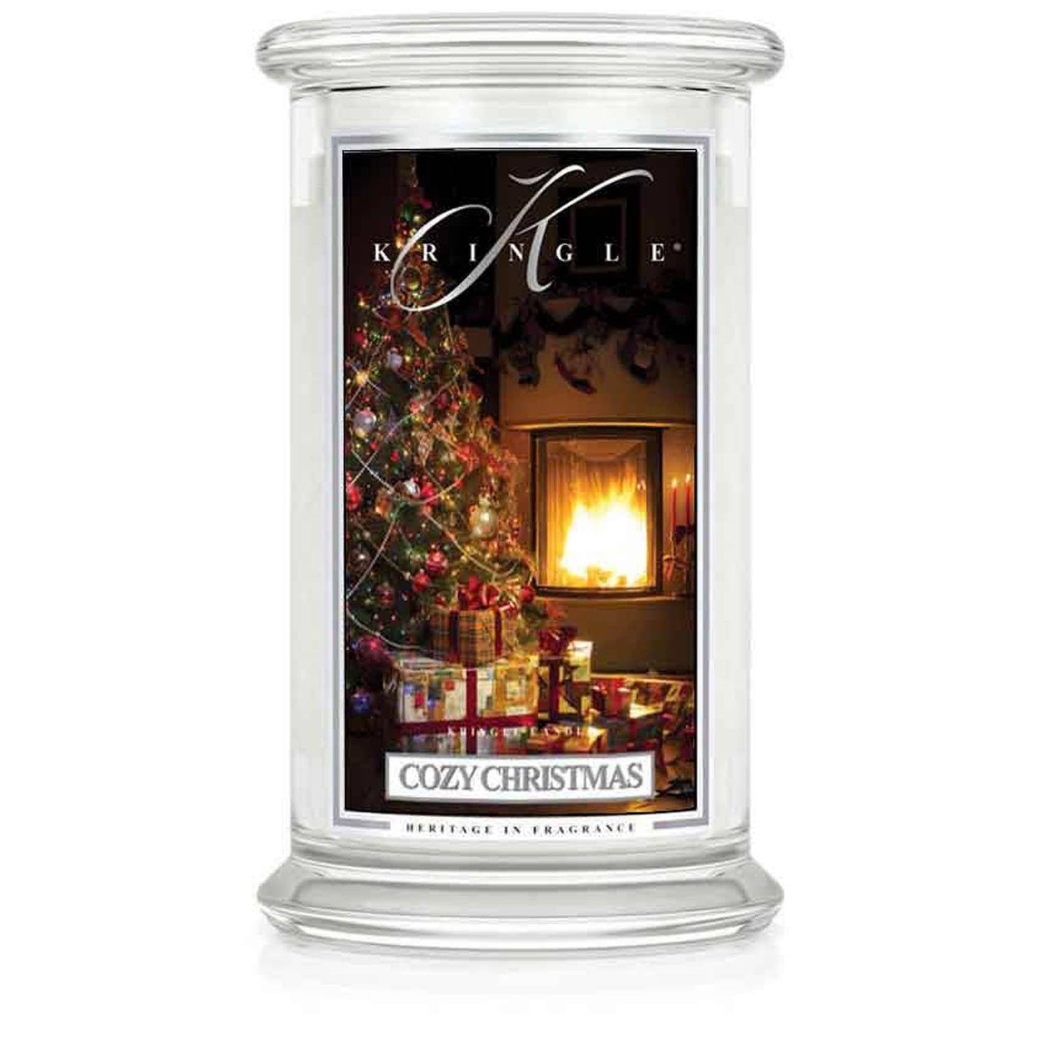 Lumanare parfumata 2 fitile Kringle Candle ''craciun fericit'' 624 g Lumanare parfumata Kringle Candle 