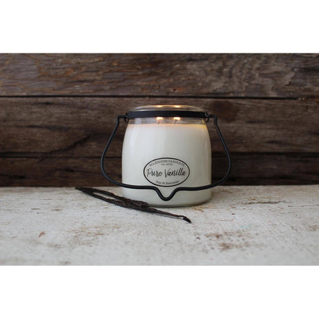 Lumanare parfumata MILKHOUSE Butterjar 2 fitile ''Vanilie pura'' 454g Lumanare parfumata MILKHOUSE CANDLES 