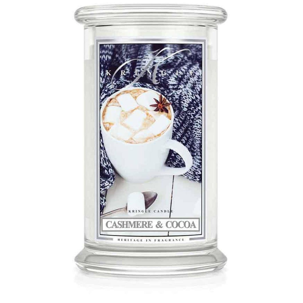 Lumanare parfumata 2 fitile Kringle Candle ''Casmir si cacao'' 624 g Lumanare parfumata Kringle Candle 