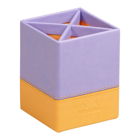 Suport de instrumente de lilac Rhodia 8x8x11cm suport instrumente de scris Rhodia 