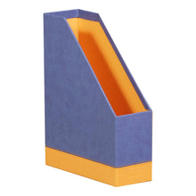 Încarcă imaginea în vizualizatorul Galerie, Suport vertical Rhodia safir din imitatie italiana de piele 10x25x31cm suport vertical Rhodia 
