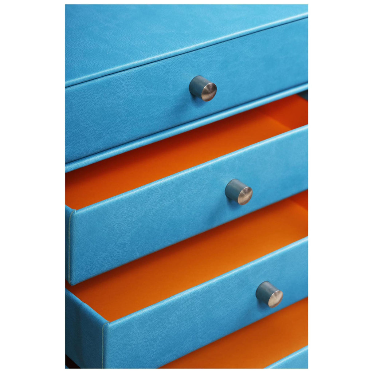 Cutie organizare turquoaz Rhodia cu 4 sertare 24.8x32.7x22.8cm Cutie organizare Rhodia 