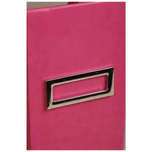 Încarcă imaginea în vizualizatorul Galerie, Suport vertical Rhodia raspberry din imitatie italiana de piele 10x25x31cm suport vertical Rhodia 
