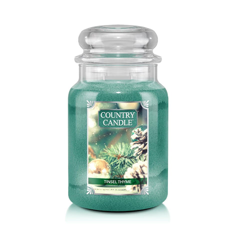 Lumanare parfumata 2 fitile Country Candle ''Cimbru si Conuri De Brad'' 652 g Lumanare parfumata Kringle Candle 
