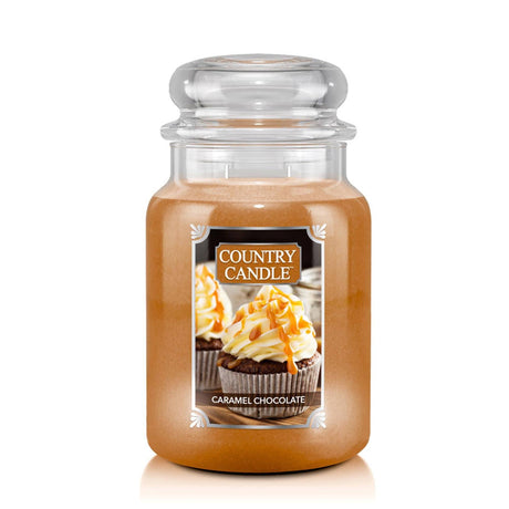 Lumanare parfumata 2 fitile Country Candle ''Ciocolata cu caramel'' 652 g Lumanare parfumata Kringle Candle 