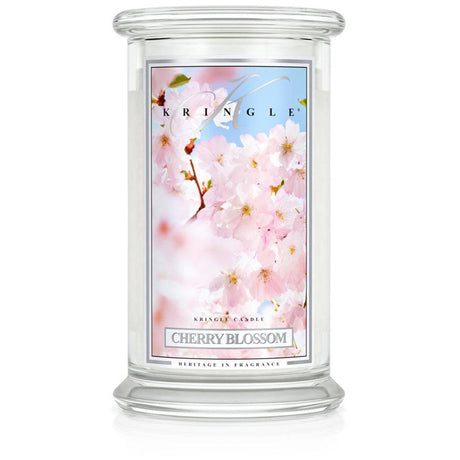Lumanare parfumata 2 fitile Kringle Candle ''Flori de cires'' 624 g Lumanare parfumata Kringle Candle 