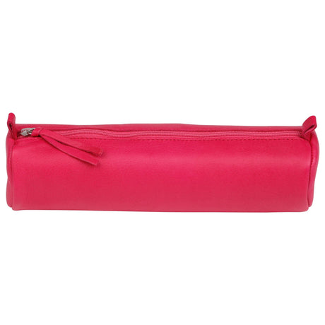 Penar Rhodiarama, rotund, piele naturala, 5.5 x 22 x 5.5 cm, Raspberry Penar Rhodia 