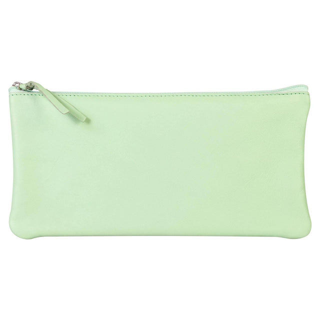 Penar din piele verde mint Clairefontaine 22x11 cm Penar Clairefontaine 