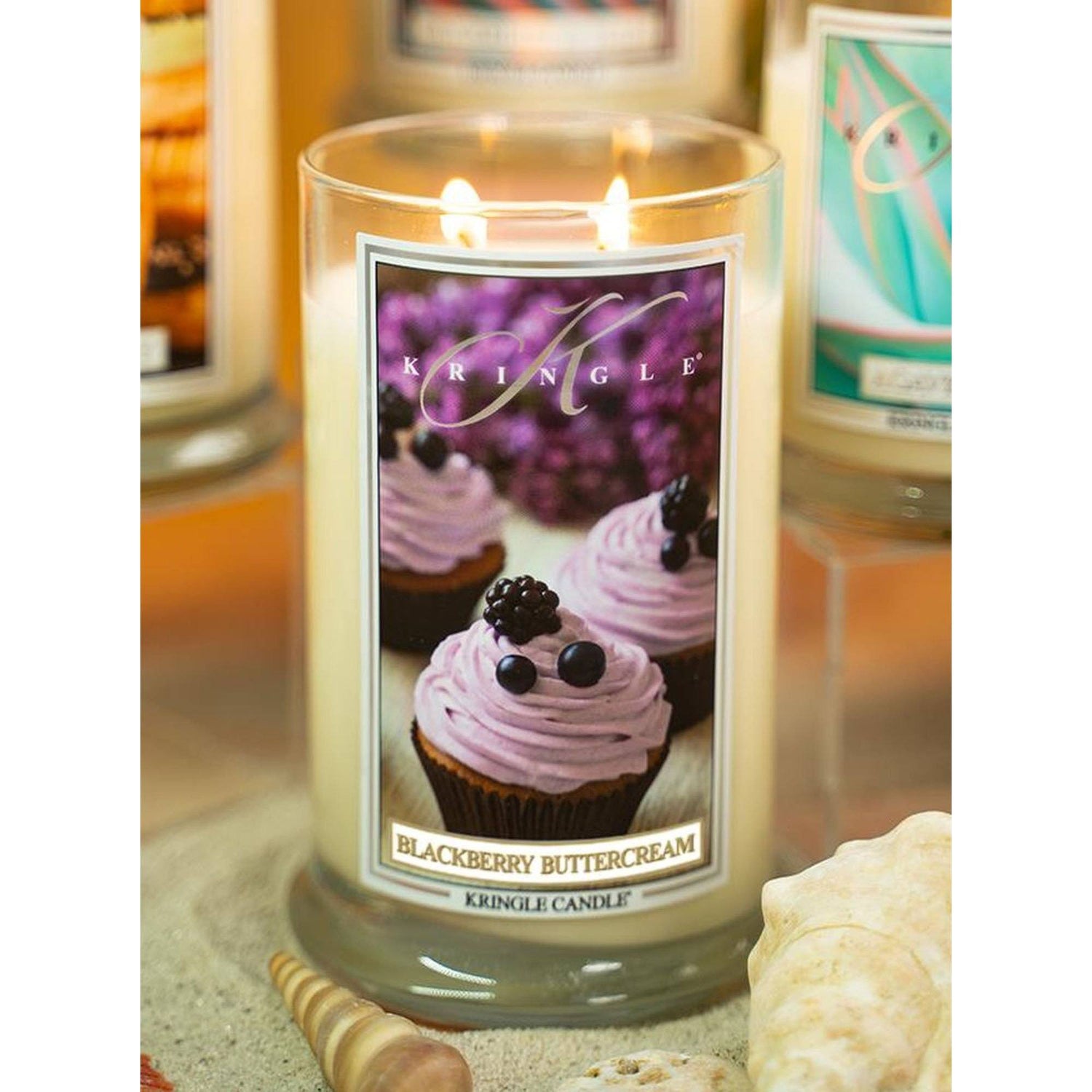 Lumanare parfumata 2 fitiluri Kringle Country Candle 652g Crema de mure Lumanare parfumata Kringle Candle 