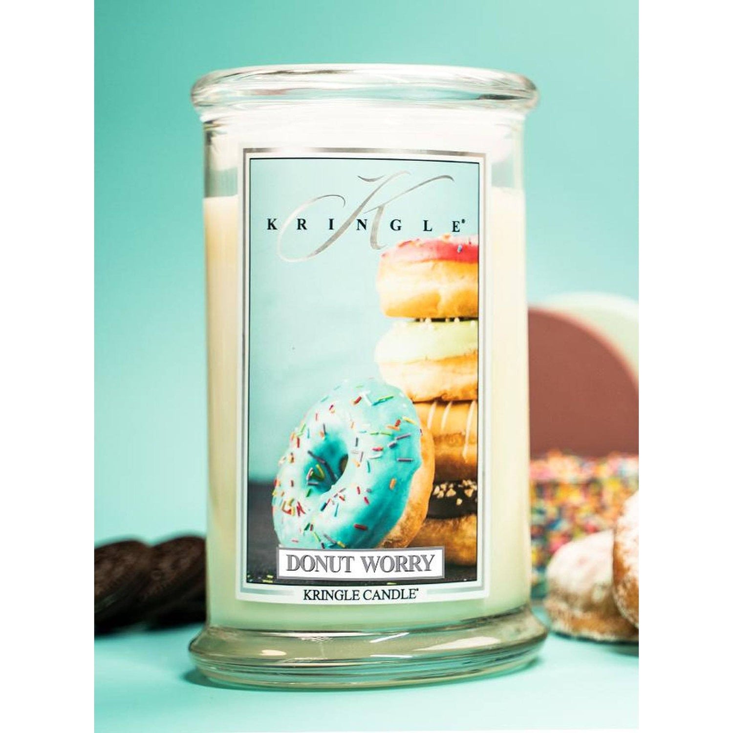 Lumanare parfumata 2 fitiluri Kringle Country Candle 652g DONUT WORRY Lumanare parfumata Kringle Candle 