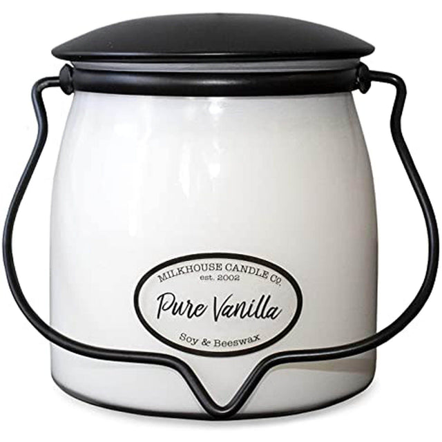 Lumanare parfumata MILKHOUSE Butterjar 2 fitile ''Vanilie pura'' 454g Lumanare parfumata MILKHOUSE CANDLES 