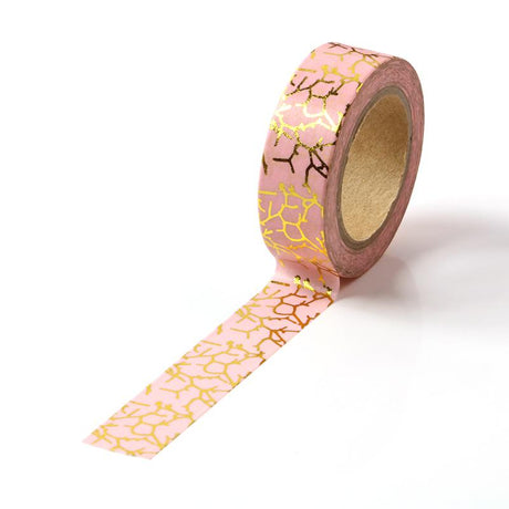 Banda Washi - Roz Model Insertii Aurii Banda Washi Paperie.ro 