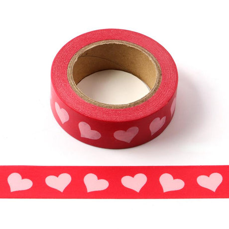 Banda Washi - Rosie Model Inimioara Banda Washi Paperie.ro 