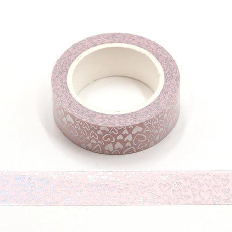 Banda Washi - Roz Pal Model Inimioare Banda Washi Paperie.ro 