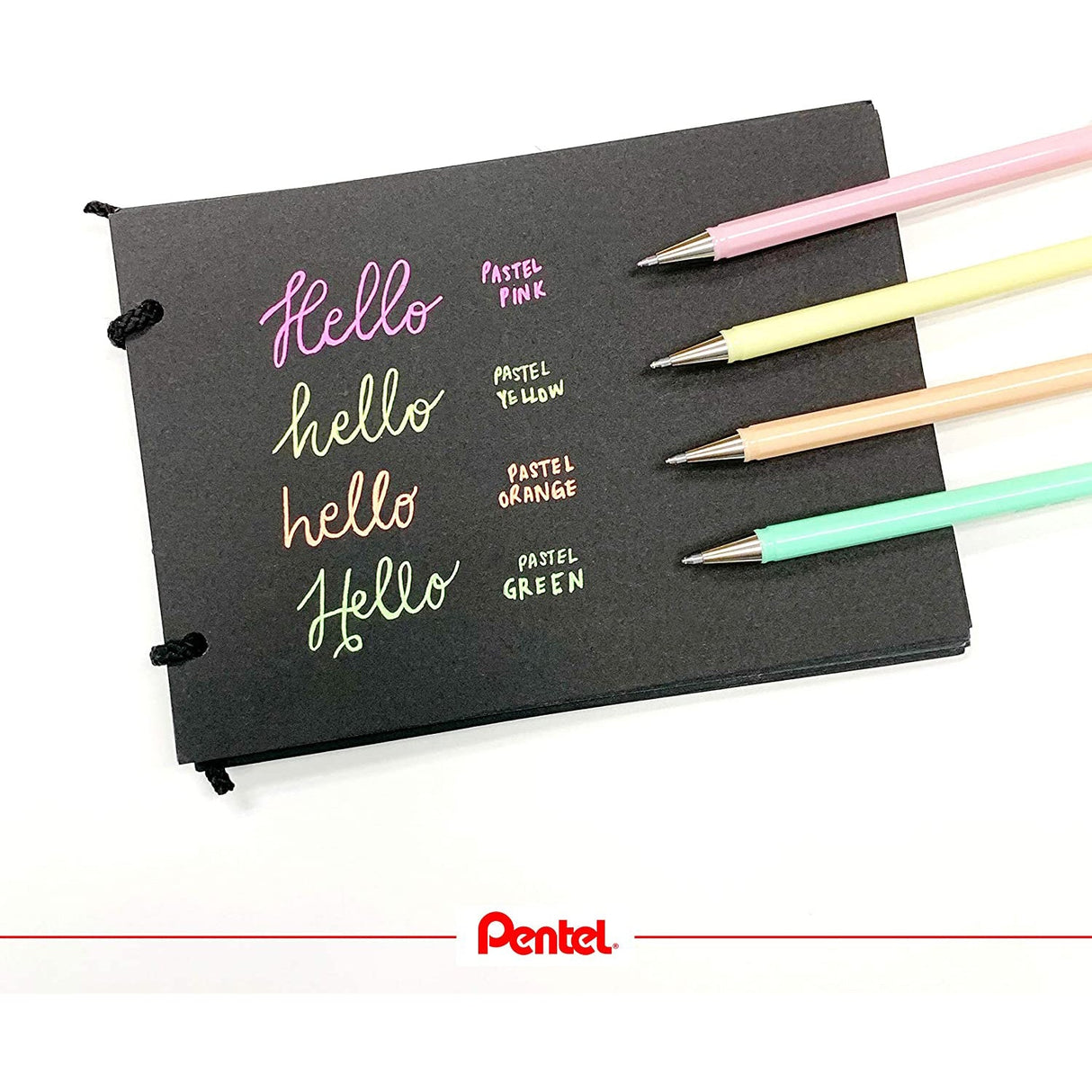 Roller cu gel Pentel Hybrid Milky, 0.8 mm, fara mecanism, alb ROLLERE CU GEL Pentel 
