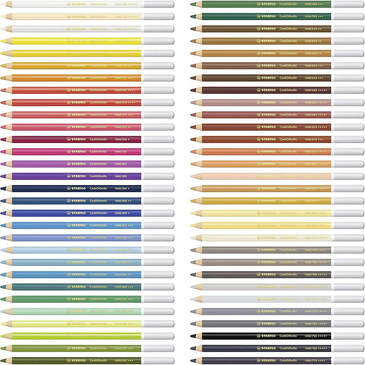 Creioane colorate STABILO CarbOthello 60 culori/set Creioane colorate Stabilo 
