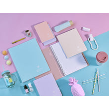 Încarcă imaginea în vizualizatorul Galerie, Caiet Koverbook A5, coperta polipropilena, ice blue/coral, 48 file, dictando Caiet Clairefontaine 
