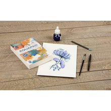 Încarcă imaginea în vizualizatorul Galerie, Caiet de pictura Clairefontaine in acuarele GOLDLINE AQUA hartie alba 300g Medium Fine A5 70 file Clairefontaine 
