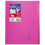 Caiet 24 x 32 cm, 48 file, matematica, coperta PP, hartie 90 g / mp, Koverbook, pink Caiet Clairefontaine 