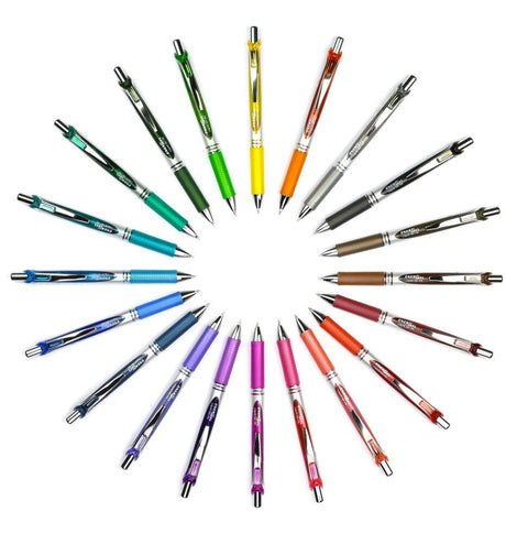 Roller Energel PENTEL cu mecanism 0.7mm 6 buc/set plastic Paperie.ro 