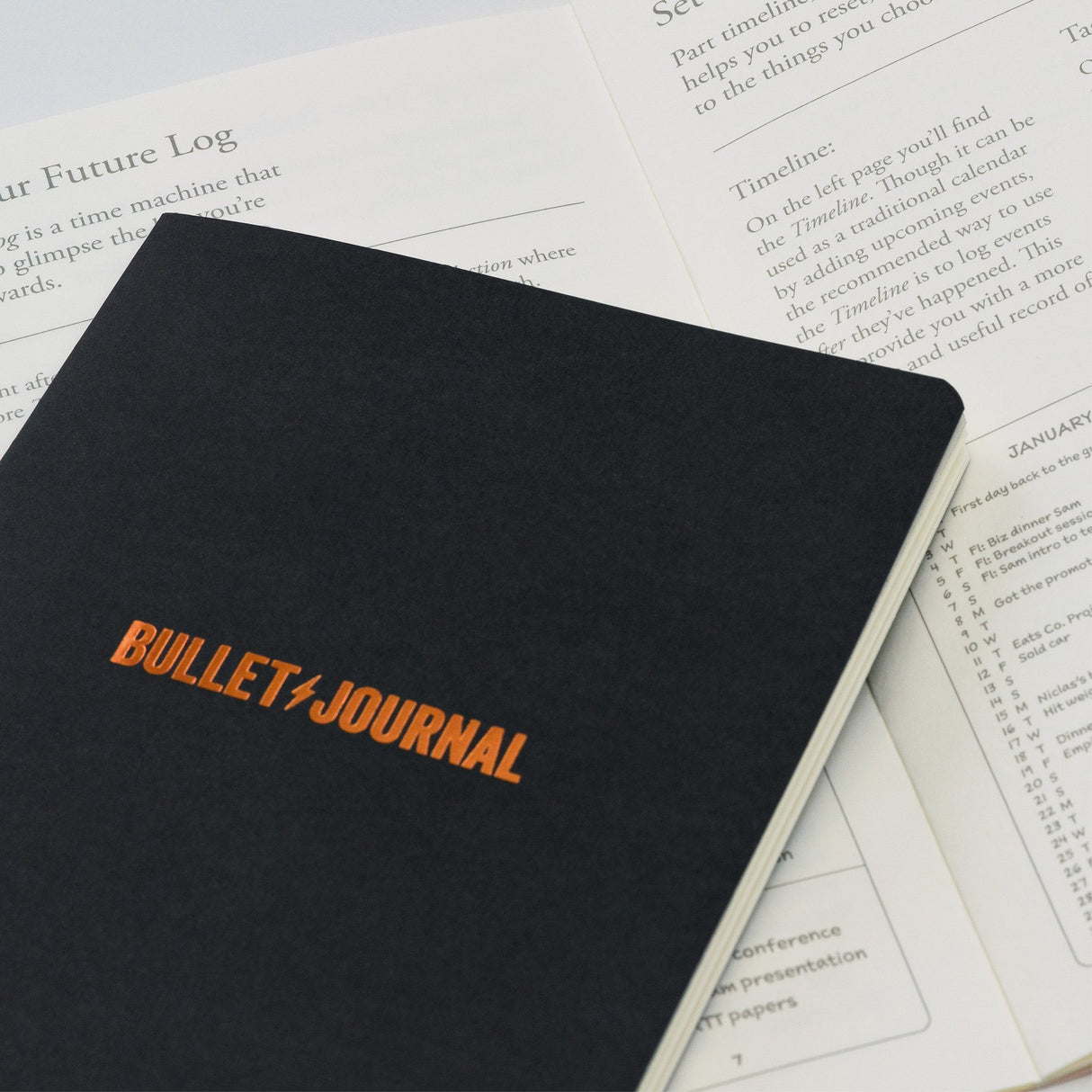 Caiet Bullet / Journal Editia a IIa A5 negru 206 pg, hartie 120g/m², linii punctate Agenda Leuchtturm Leuchtturm 1917 