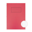 Caiet studentesc Silvine 40 de file dictando, 75g/mp, cu margine de 8mm si coperta rosie Caiet Paperie.ro 