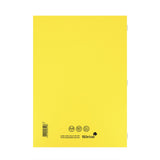 Caiet studentesc Silvine 40 de file dictando, 75g/mp, cu margine de 8mm si coperta galbena Caiet Paperie.ro 