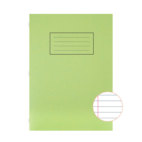 Caiet studentesc Silvine 40 de file dictando, 75g/mp, cu margine de 8mm si coperta verde Caiet Paperie.ro 