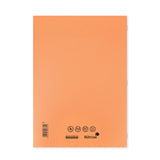 Caiet studentesc Silvine 40 de file dictando, 75g/mp, cu margine de 8mm si coperta portocalie Caiet Paperie.ro 