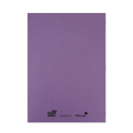 Caiet studentesc Silvine. Contine 40 de file dictando, 75g/mp, cu margine de 8mm si o coperta laminata, pentru rezistenta, mov Caiet Paperie.ro 