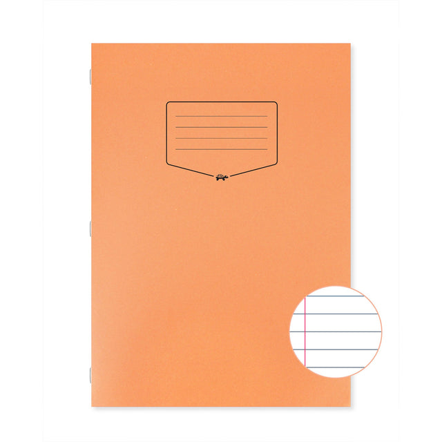 Caiet studentesc Silvine. Contine 40 de file dictando, 75g/mp, cu margine de 8mm si o coperta laminata, pentru rezistenta, portocalie Caiet Paperie.ro 