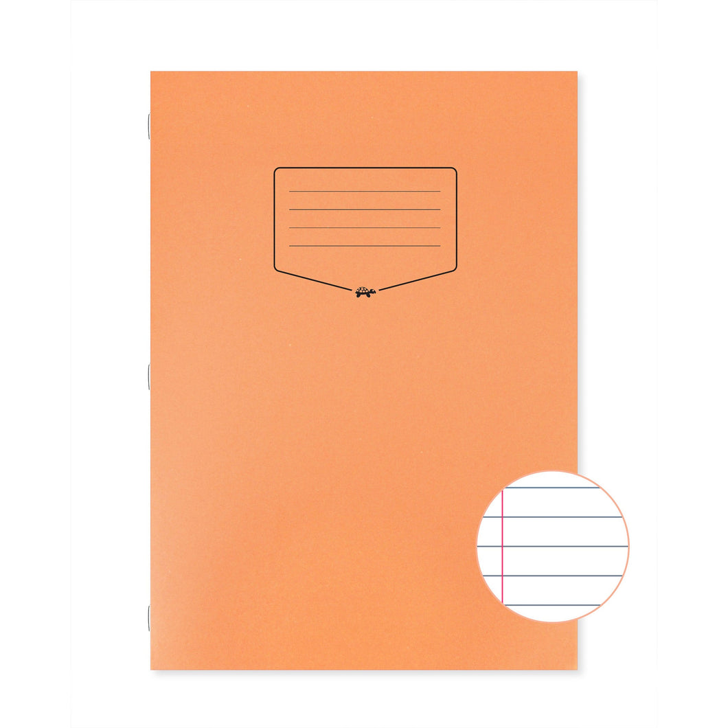 Caiet studentesc Silvine. Contine 40 de file dictando, 75g/mp, cu margine de 8mm si o coperta laminata, pentru rezistenta, portocalie Caiet Paperie.ro 