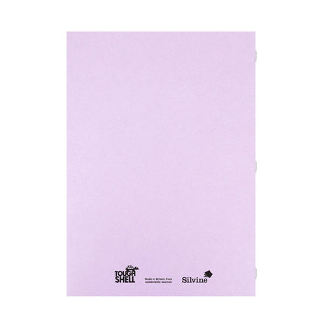 Caiet Silvine A4+. Contine 40 de file dictando, 75g/mp, cu margine de 8mm si o coperta laminata, pentru rezistenta, violet Caiet Paperie.ro 