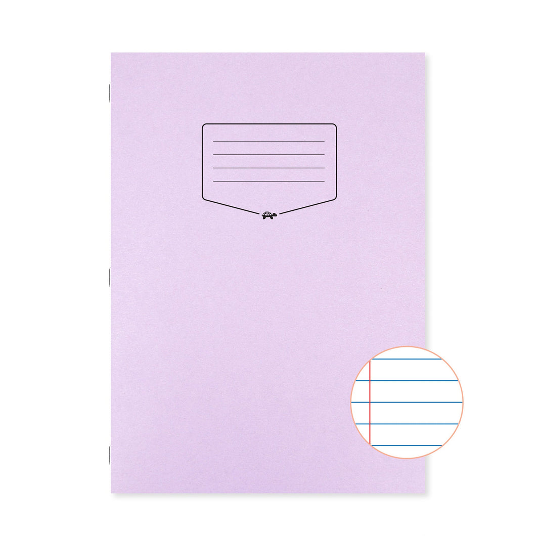 Caiet Silvine A4+. Contine 40 de file dictando, 75g/mp, cu margine de 8mm si o coperta laminata, pentru rezistenta, violet Caiet Paperie.ro 