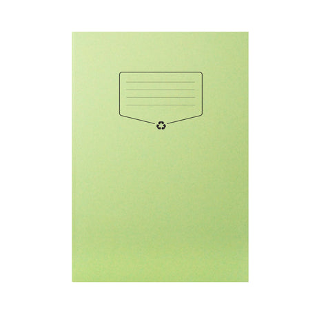 Caiet A4 studentesc din hartie reciclata Silvline 32 de file, 100% din hartie reciclata, cu margine de 8mm si coperta verde Caiet Paperie.ro 