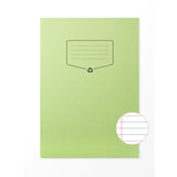 Caiet A4 studentesc din hartie reciclata Silvline 32 de file, 100% din hartie reciclata, cu margine de 8mm si coperta verde Caiet Paperie.ro 