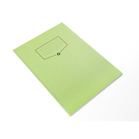 Caiet A4 studentesc din hartie reciclata Silvline 32 de file, 100% din hartie reciclata, cu margine de 8mm si coperta verde Caiet Paperie.ro 