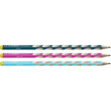 Creion grafit Stabilo EASYgraph, HB, pentru stangaci, roz, set 2 bucati / blister Creioane grafit Stabilo 
