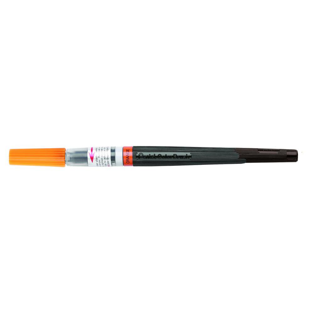 Pensula Pentel colorata portocaliu Paperie.ro 