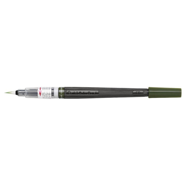 Pensula Pentel colorata verde inchis Paperie.ro 