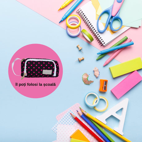 Penar Geeksta Design 4 Negru/buline roz Penar Geeksta 