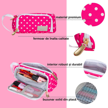 Penar Geeksta Design 2 Roz/Buline albe Penar Geeksta 