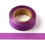 Banda Washi - Lila Cu Sclipici Banda Washi Paperie.ro 
