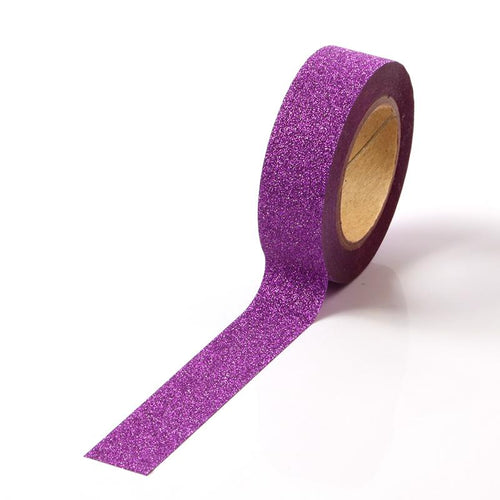 Banda Washi - Lila Cu Sclipici Banda Washi Paperie.ro 