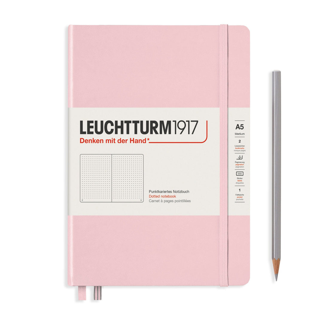 Caiet Blank A5 Clasic - Roz Pudrat, 251 pagini BUJO Leuchtturm 1917 