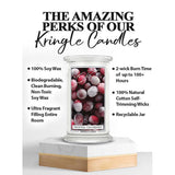 Lumanare parfumata Kringle Candle, 624 g, 2 fitiluri, Frosted Cranberry Lumanare parfumata Kringle Candle 